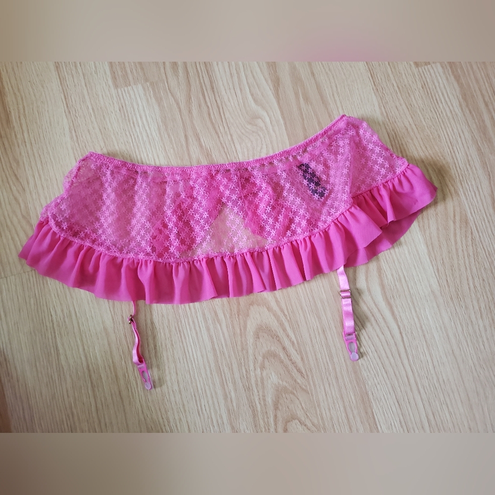 Pink Ruffled Lingerie Skirt